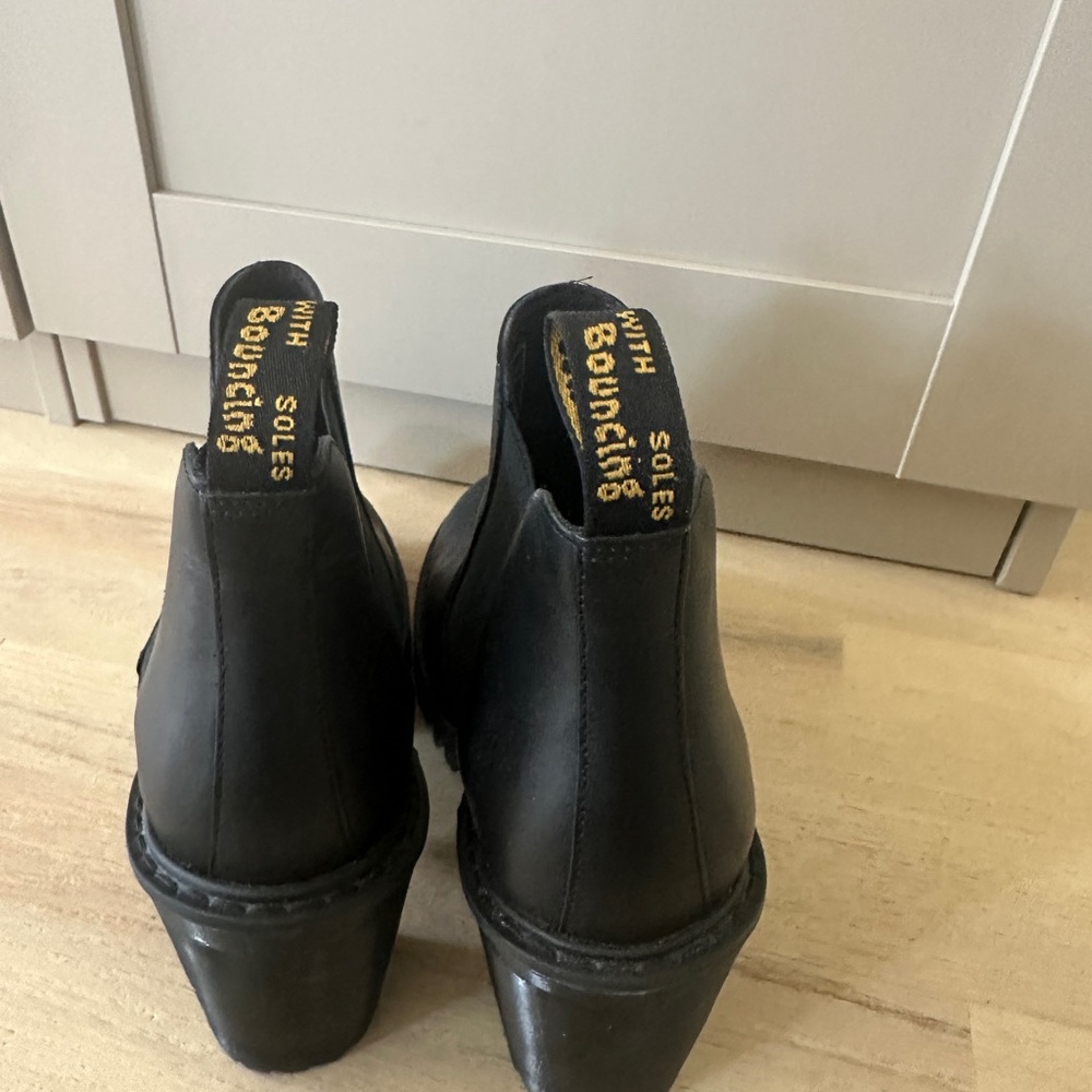 Dr. Martens Black Leather Combat Boots